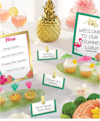 Aloha Buffet Decorating Kit