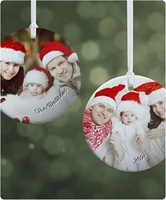 Family Memories Personalized Photo Ornament