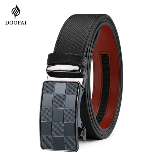 Men's Belt Metal Automatic Buckle Branded Belt Men's High-quality Genuine Leather Luxury Plus Size Men's Branded Belt