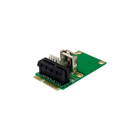 Mini PCI-E to PCI Express PCI-E 1x Board USB 2.0 Half Full Mini PCIE Adapter Card 4Pin Power Supply Computer Components for PC