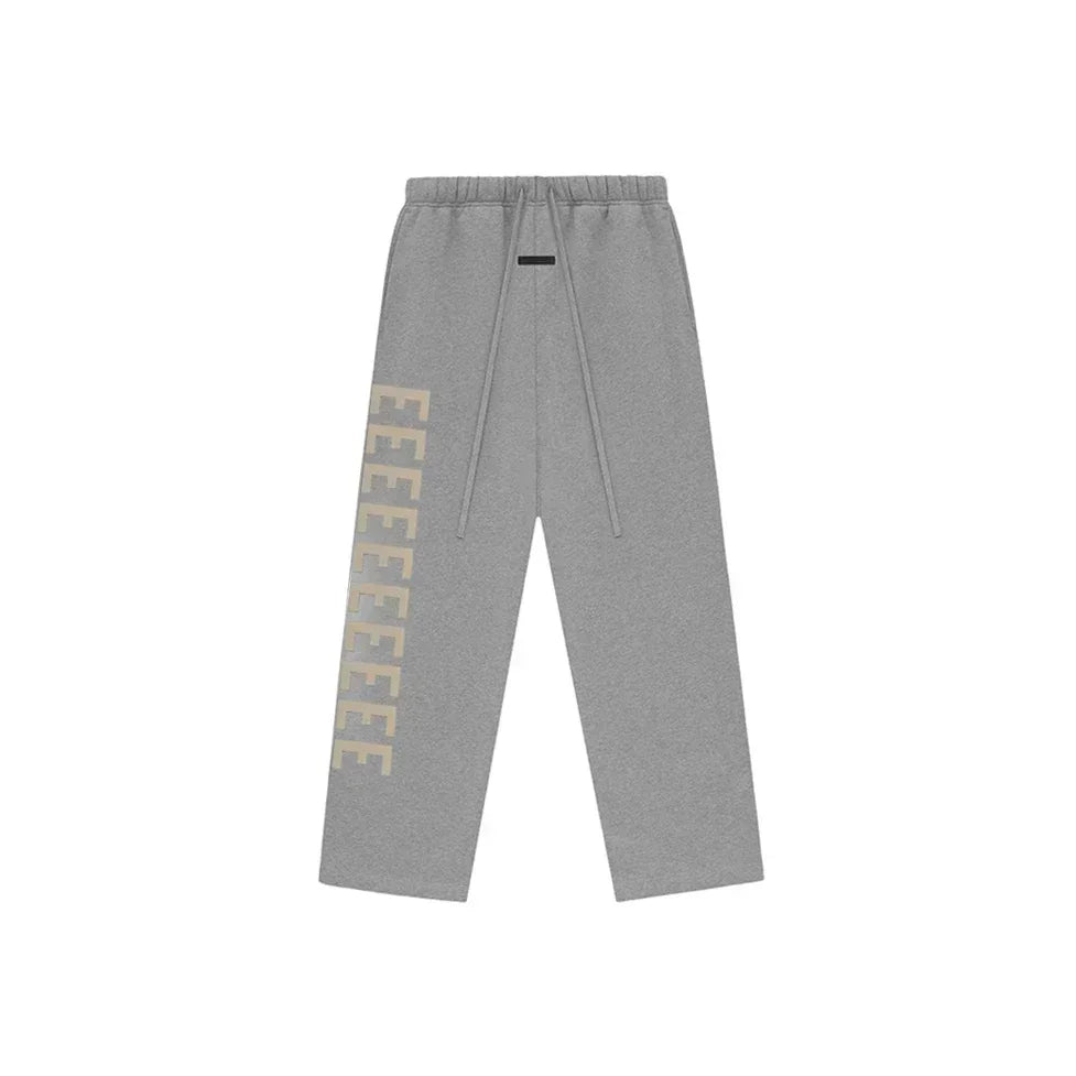 FW24 Luxury Brand Men's Casual Pants Flocking Letter Logo Wide Leg Pants Designer Brand Top Quality Sweatpants